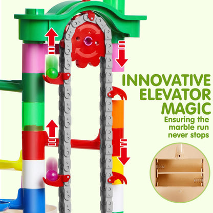 236-Piece STEM Building Blocks Set with Motorized Elevator