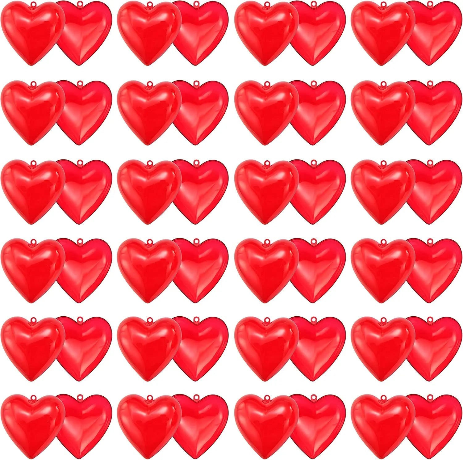 24 Prefilled Hearts with Valentine's Day Cards for Kids Classroom Exchange Gifts
