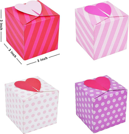 24-Pack Valentine's Heart-Shaped Treat Boxes for Kids