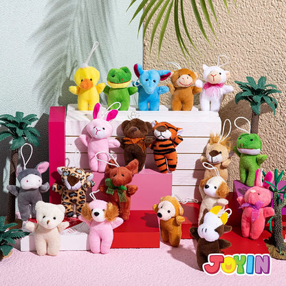 24 Mini Plush Animal Toys