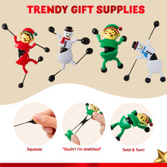 24 Pack Christmas Climbing Man Stretchy Toys
