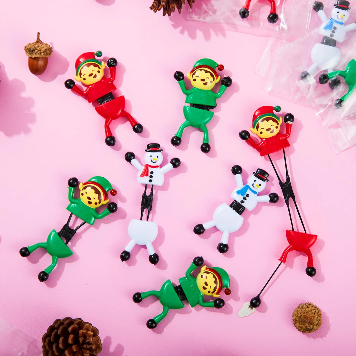 24 Pack Christmas Climbing Man Stretchy Toys