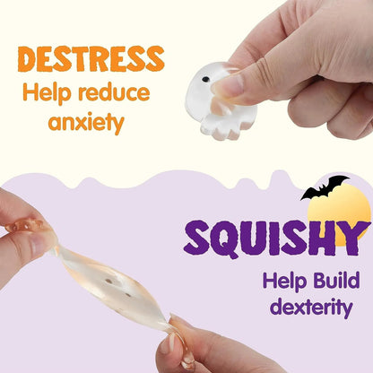 24 Pack Halloween Squishy Toys
