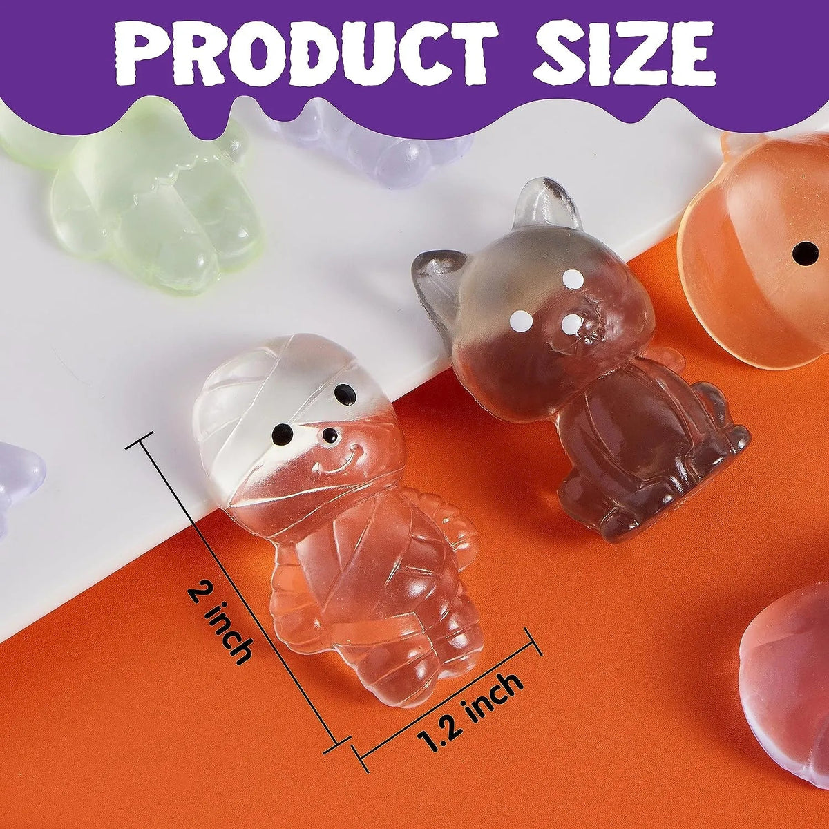 24 Pack Halloween Squishy Toys