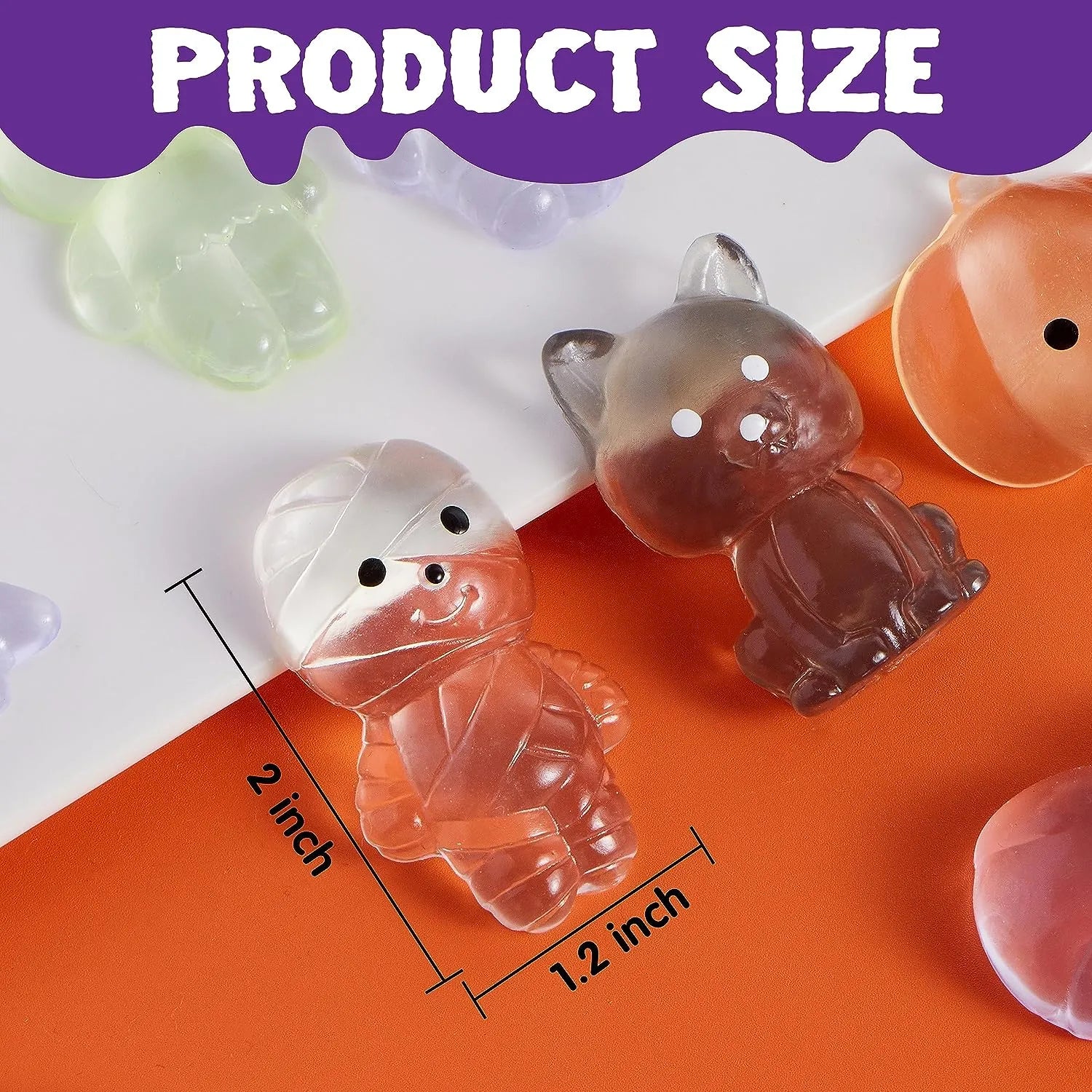 24 Pack Halloween Squishy Toys