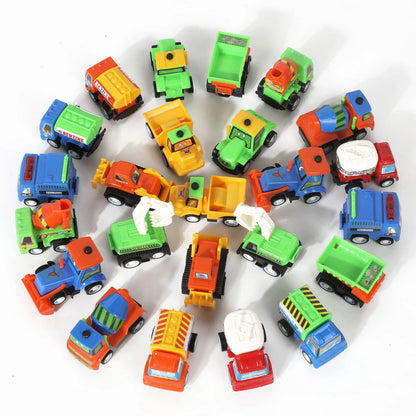 24 Construction Vehicles with Heart Shells and Valentine's Day Cards for Kids - Classroom Exchange Gifts