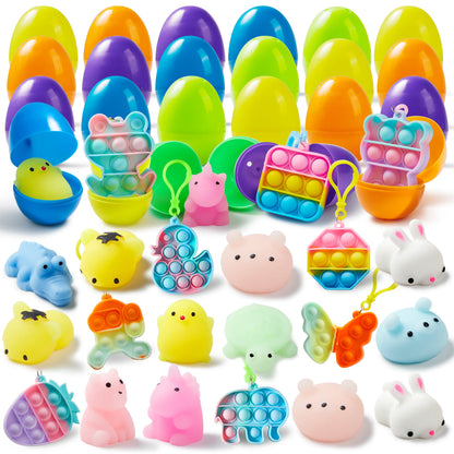 24-Pack Assorted Prefilled Easter Eggs (2.36 Inches)