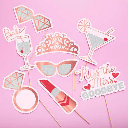 24-Piece Bachelorette Photo Booth Props Set