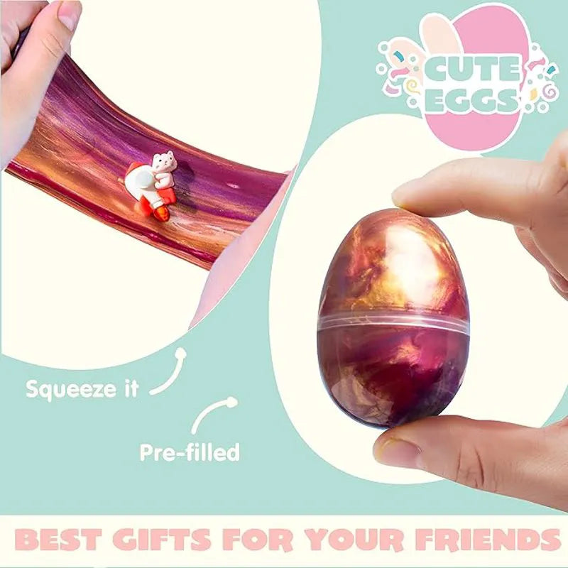 24 Galaxy Slime Eggs for Kids Party Favors