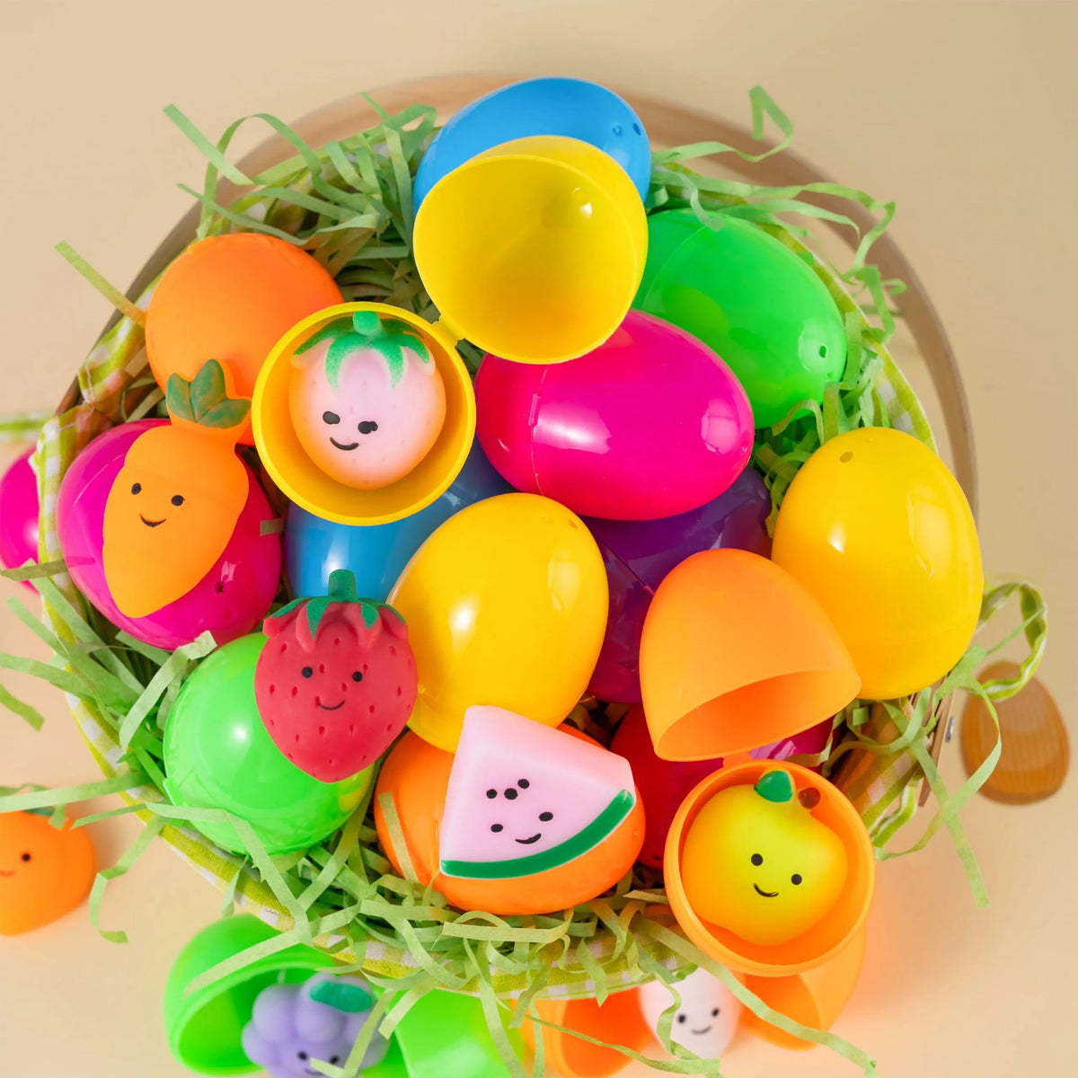 24 Prefilled Fruit Mochi Eggs for Easter Egg Hunt