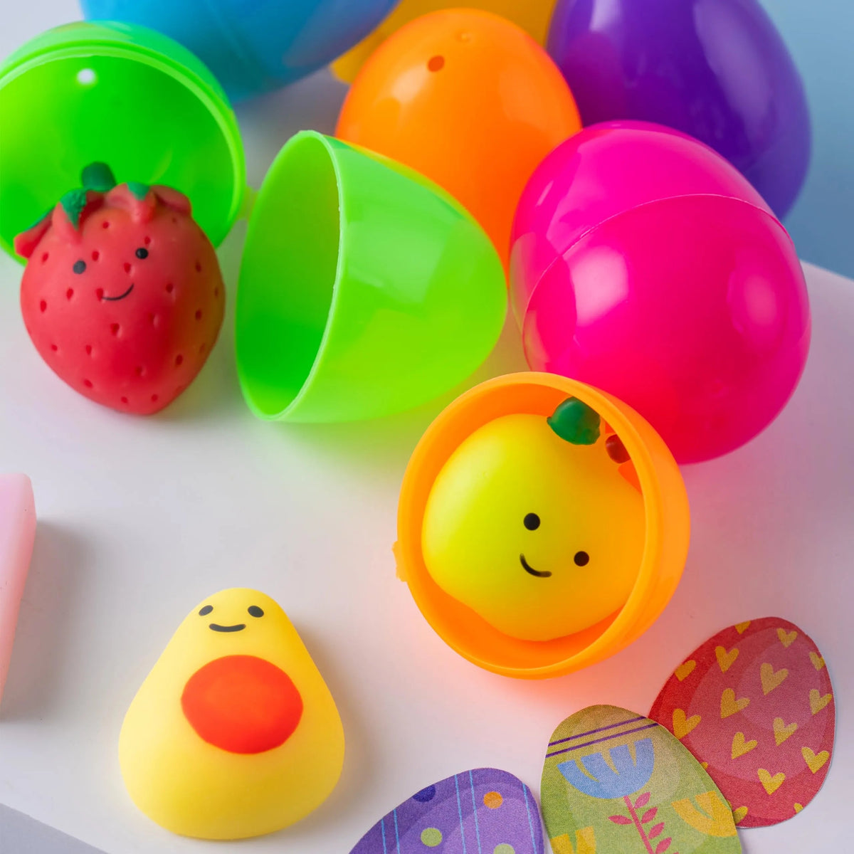 24 Prefilled Fruit Mochi Eggs for Easter Egg Hunt