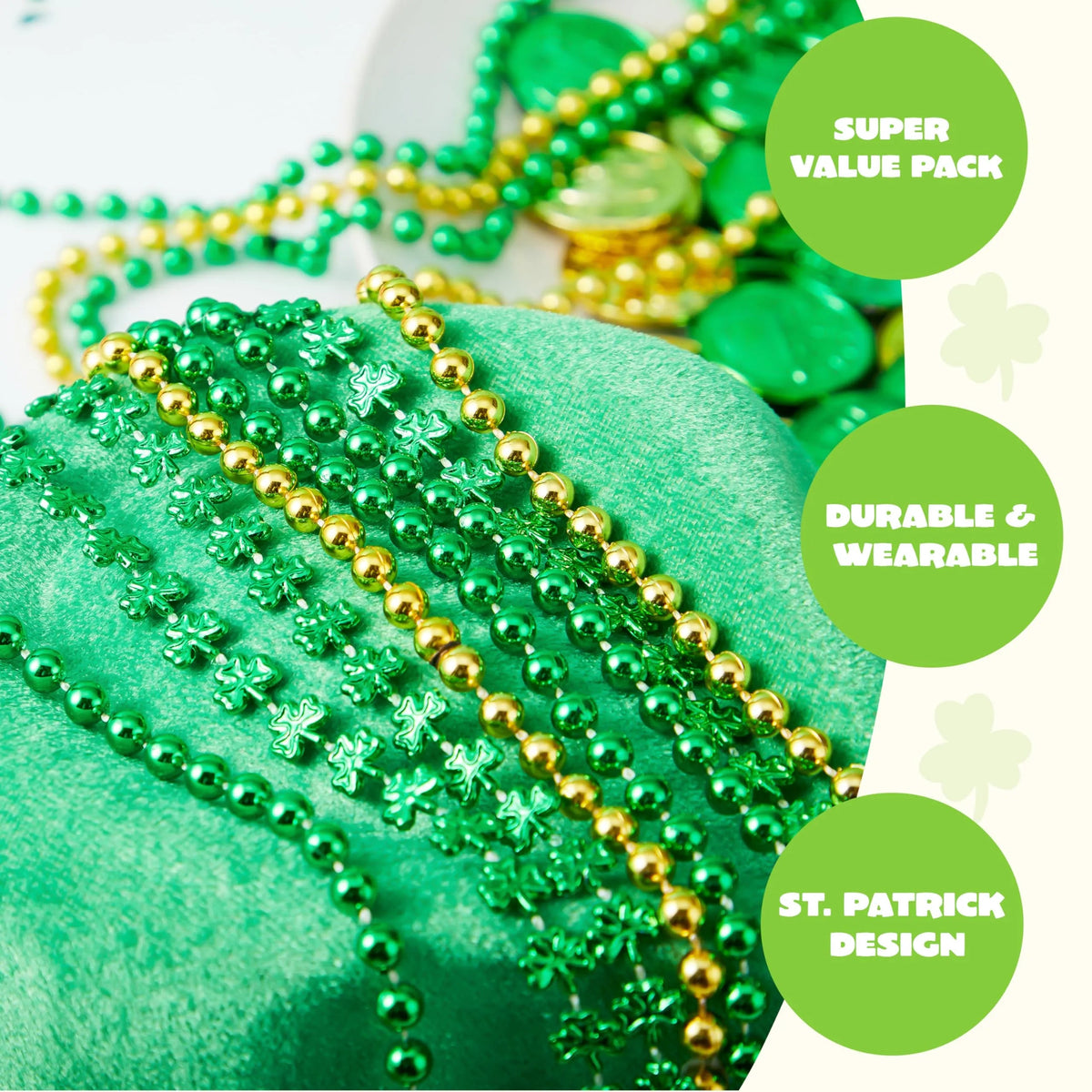 24-Pack St. Patrick's Day Necklaces