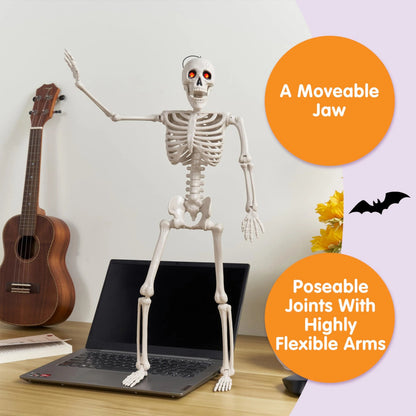 24-Inch Halloween Skeleton Full Body Plastic Bones