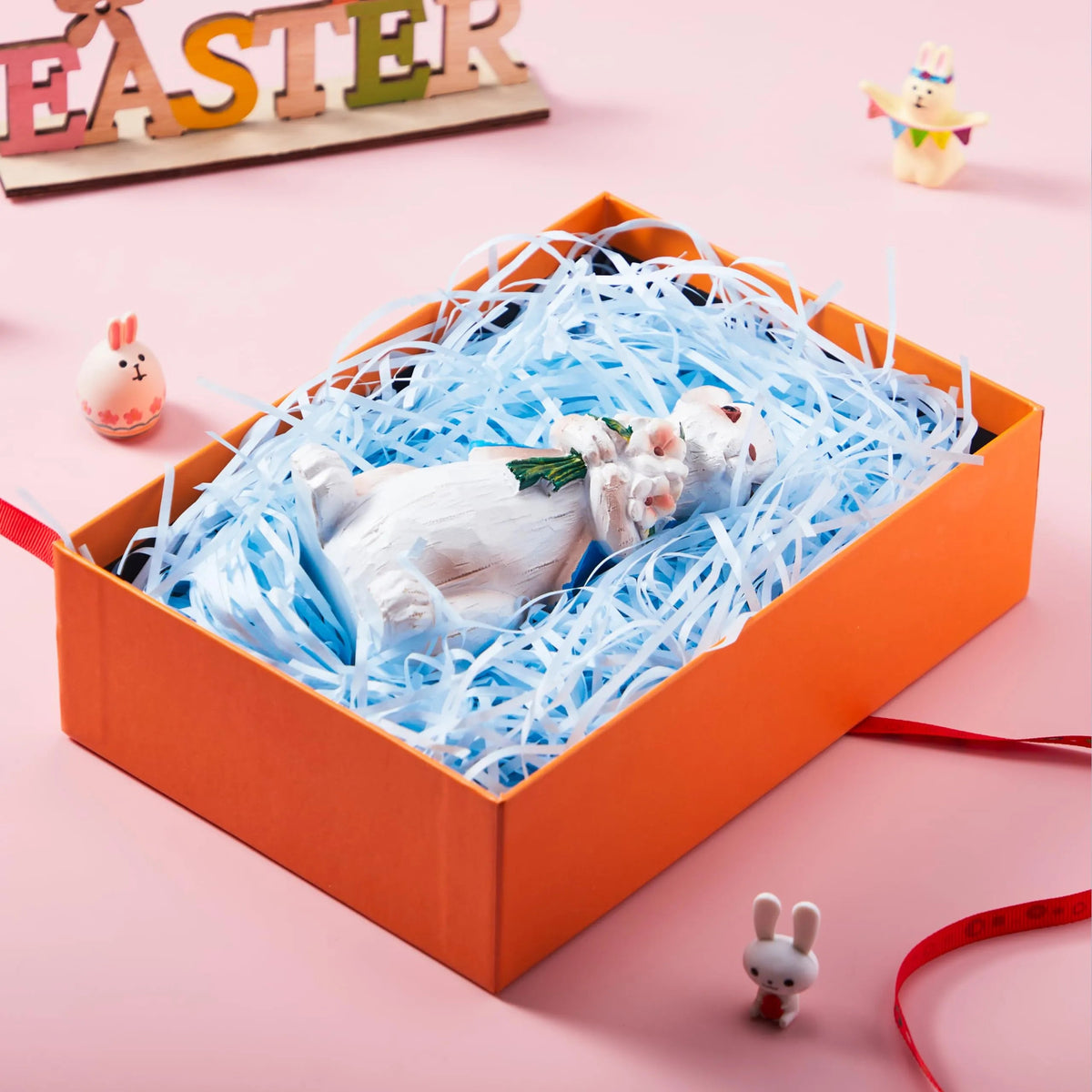 24oz (680g) Multicolor Rainbow Easter Grass, Recyclable Paper Grass Shred in Pastel Colors