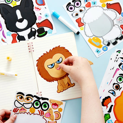 24 Make-a-Face Sticker Sheets