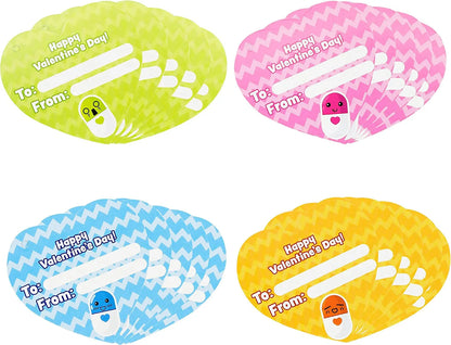 28-Piece Pill-Shaped Pen Set with Valentine's Day Cards for Kids' Classroom Exchange