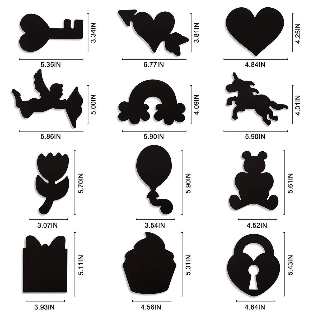 28 Sets of Valentine's Day Scratch Paper for Kids