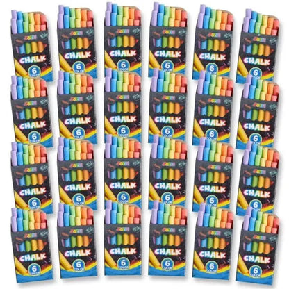 288 Count Mini Chalk Set for Kids, Non-Toxic, 24 Boxes, Ages 3+
