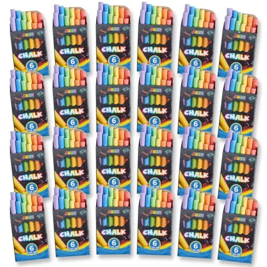 288 Count Mini Chalk Set for Kids, Non-Toxic, 24 Boxes, Ages 3+