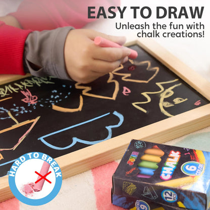 288 Count Mini Chalk Set for Kids, Non-Toxic, 24 Boxes, Ages 3+