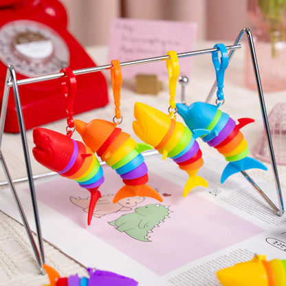 28PCS Valentine's Day Ocean Fidget Toys - Dolphin Shark with Valentine Cards for Kids