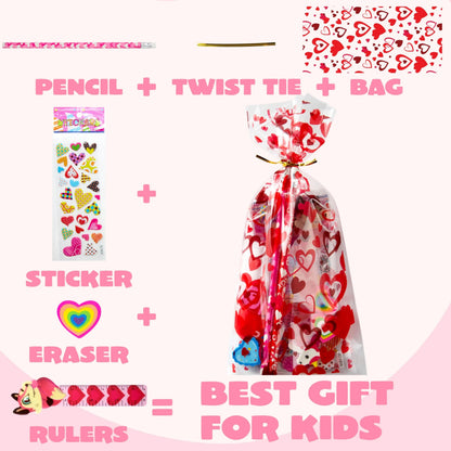 28-Pack Valentine's Day Stationery Set for Kids