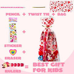 28-Pack Valentine's Day Stationery Set for Kids