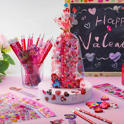 28-Pack Valentine's Day Stationery Set for Kids