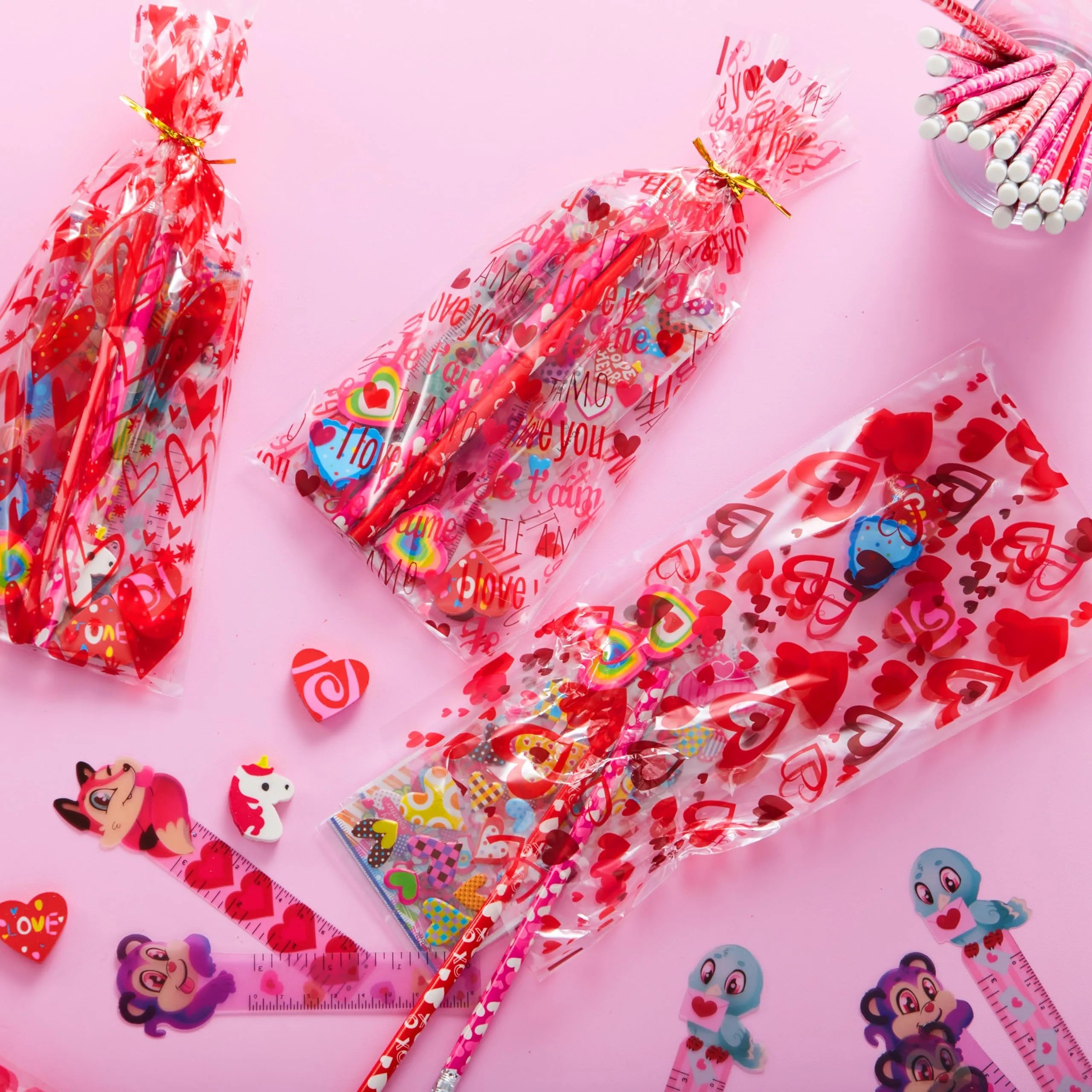 28-Pack Valentine's Day Stationery Set for Kids