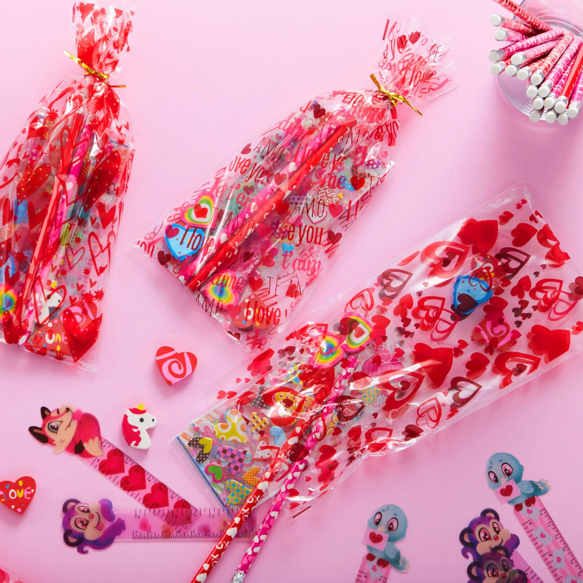 28-Pack Valentine's Day Stationery Set for Kids