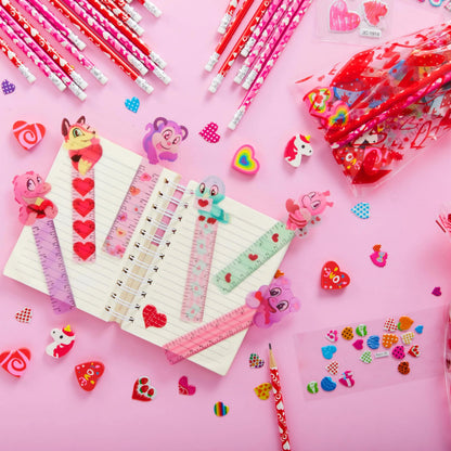 28-Pack Valentine's Day Stationery Set for Kids