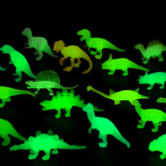 28 Pack Valentine's Day Cards with Glow-in-the-Dark Dinosaur Toys for Kids Classroom Exchange Prizes