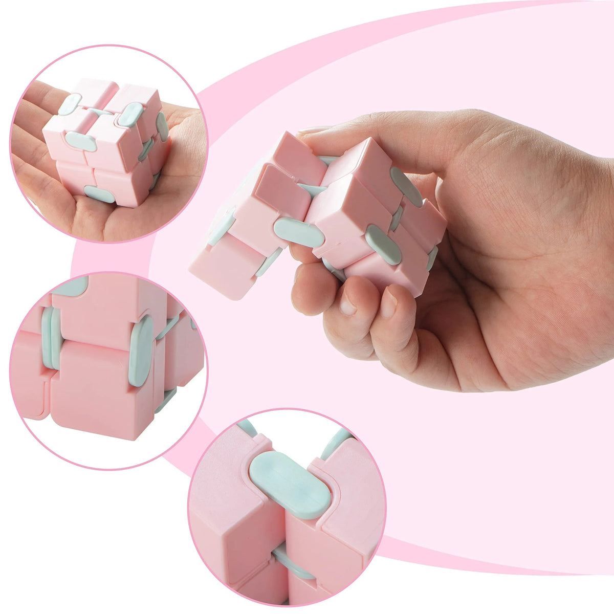 28-Pack Infinity Cube with Valentine's Day Cards for Classroom Exchange