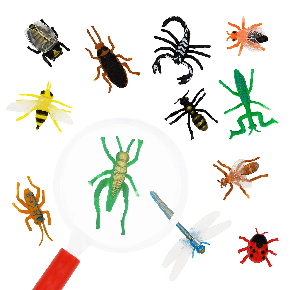 28-Piece Insect Toy Set with Valentine's Day Cards for Kids - Classroom Exchange Gifts