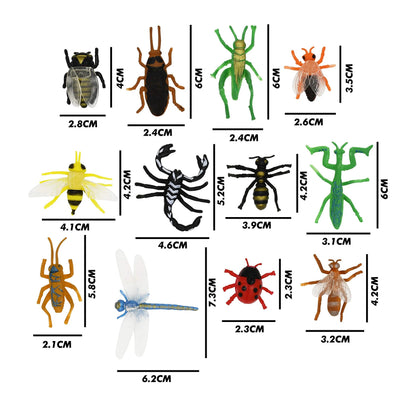 28-Piece Insect Toy Set with Valentine's Day Cards for Kids - Classroom Exchange Gifts