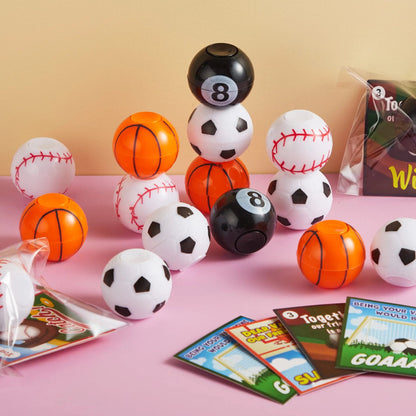 28Pcs Kids Valentine's Cards with Mini Sport Balls - Classroom Exchange Gifts