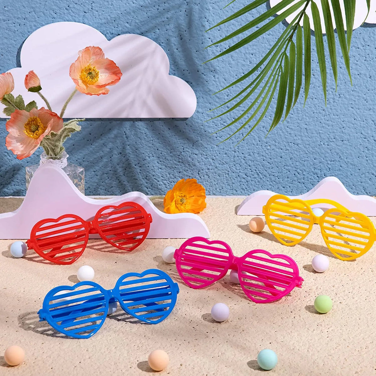 28-Pack Shutter Shades with Valentine's Day Cards for Kids Classroom Exchange Gifts