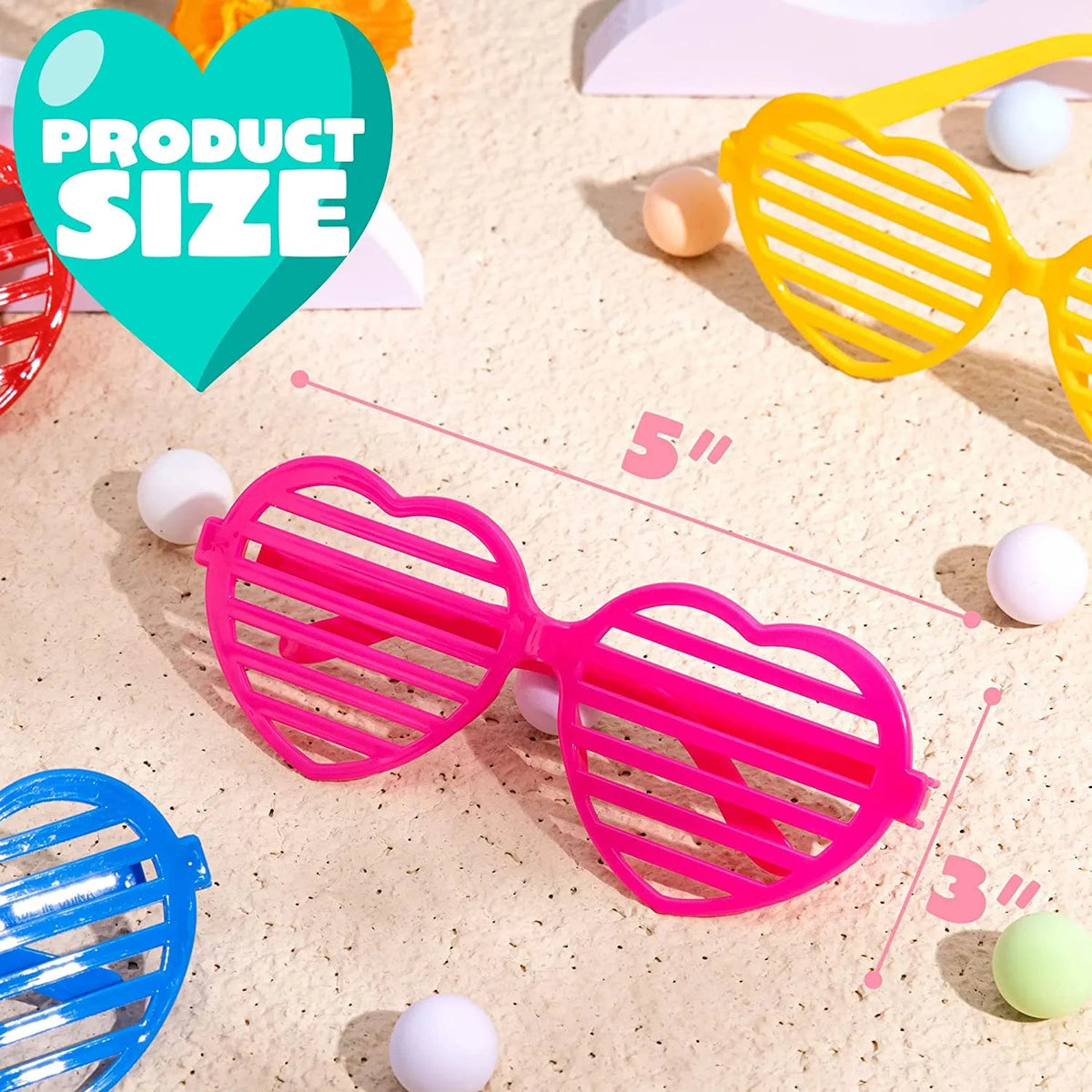 28-Pack Shutter Shades with Valentine's Day Cards for Kids Classroom Exchange Gifts