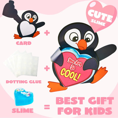 28-Piece Heart Toys with Valentine's Day Cards for Kids Classroom Exchange Gifts