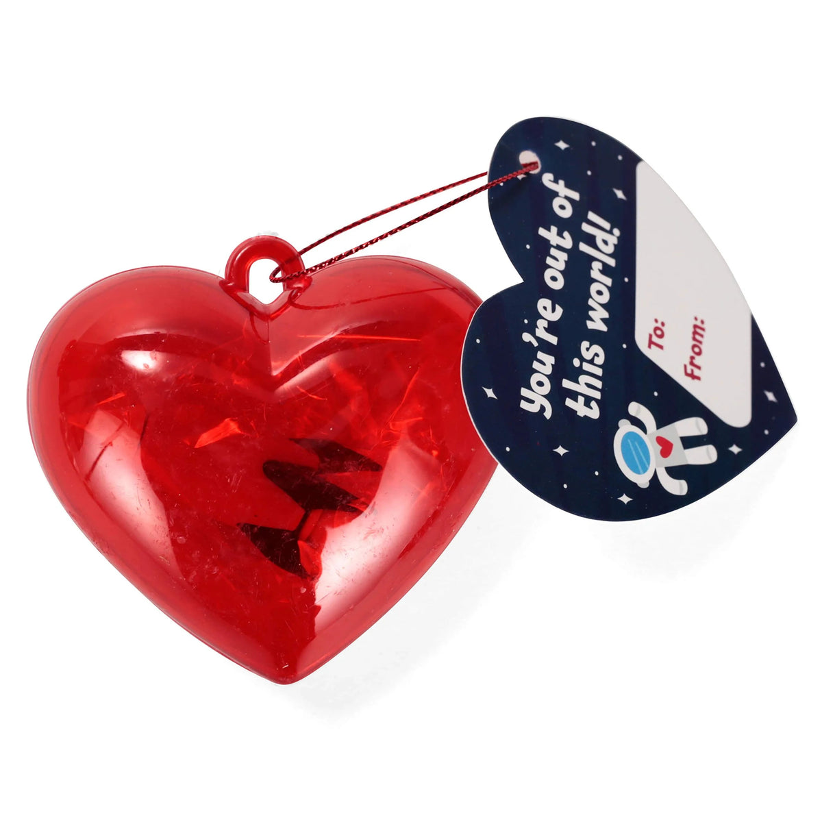 28-Piece Space Eraser Set with Valentine's Day Cards for Kids Classroom Exchange Gifts
