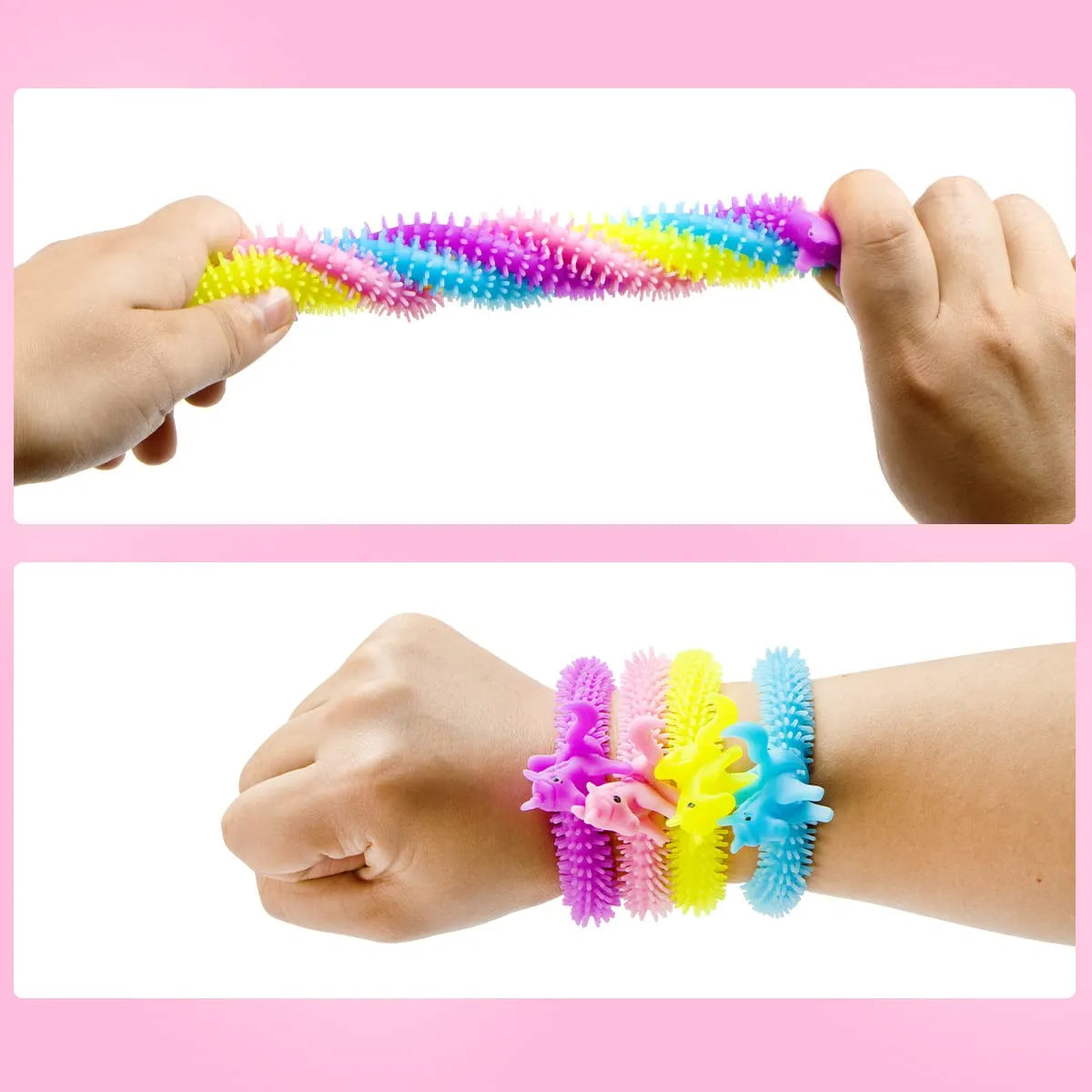 28 Stretchy Strings with Valentine's Day Cards for Kids Classroom Exchange Gifts