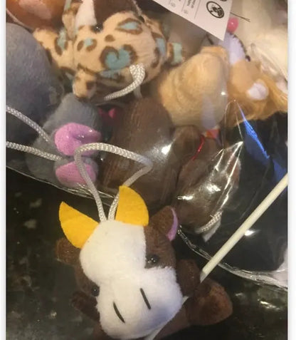 28 Animal Plushies with Valentine's Day Cards for Classroom Gift Exchange