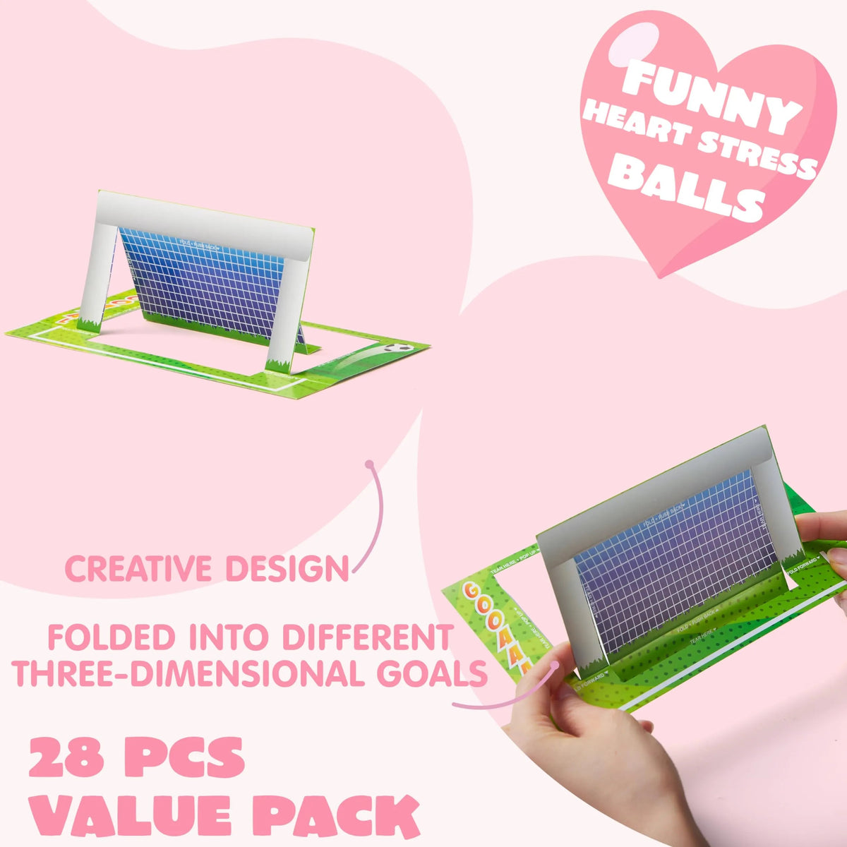 28 Sports Erasers with Valentine's Cards for Classroom Exchange