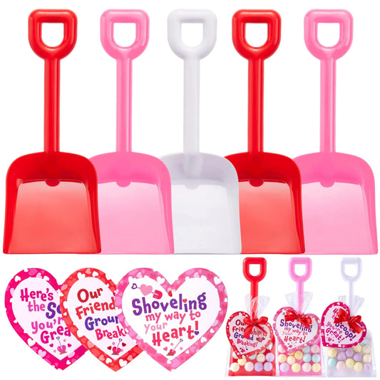 28-Pack Valentine's Day Plastic Toy Shovels