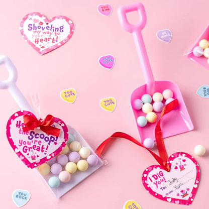 28-Pack Valentine's Day Plastic Toy Shovels