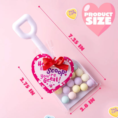 28-Pack Valentine's Day Plastic Toy Shovels