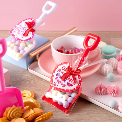 28-Pack Valentine's Day Plastic Toy Shovels