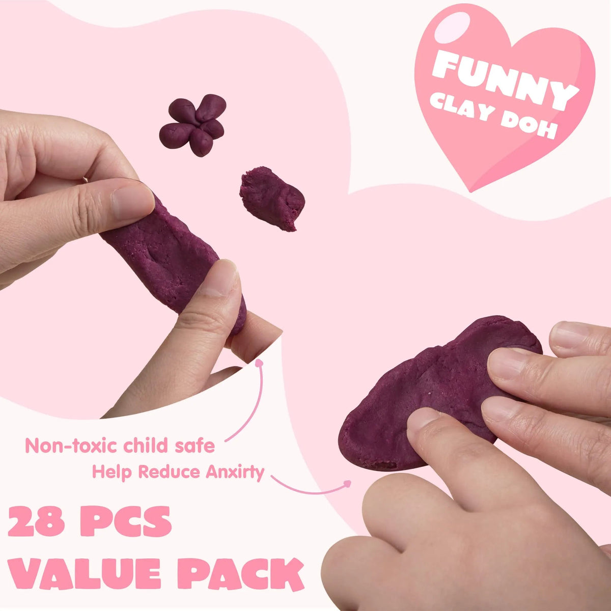 28-Piece Kids Valentine's Day Cards with Classroom Exchange Gifts