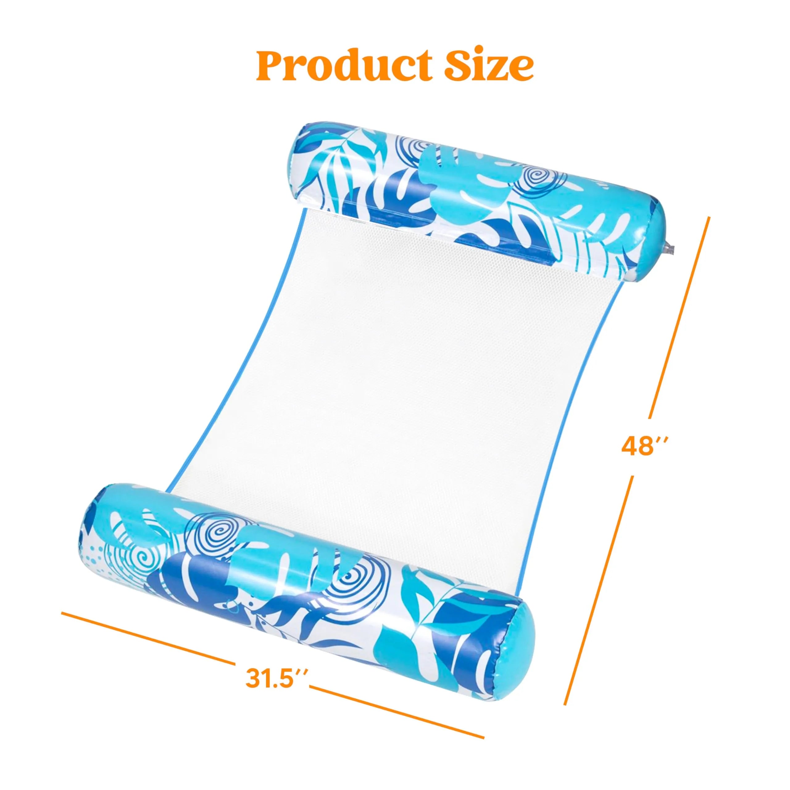2-Pack 4-in-1 Multi-Purpose PVC Inflatable Pool Floats