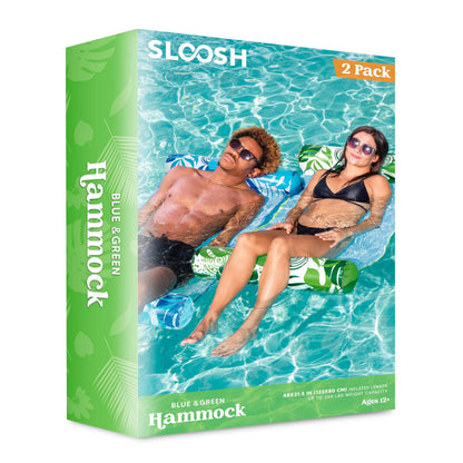 2-Pack 4-in-1 Multi-Purpose PVC Inflatable Pool Floats